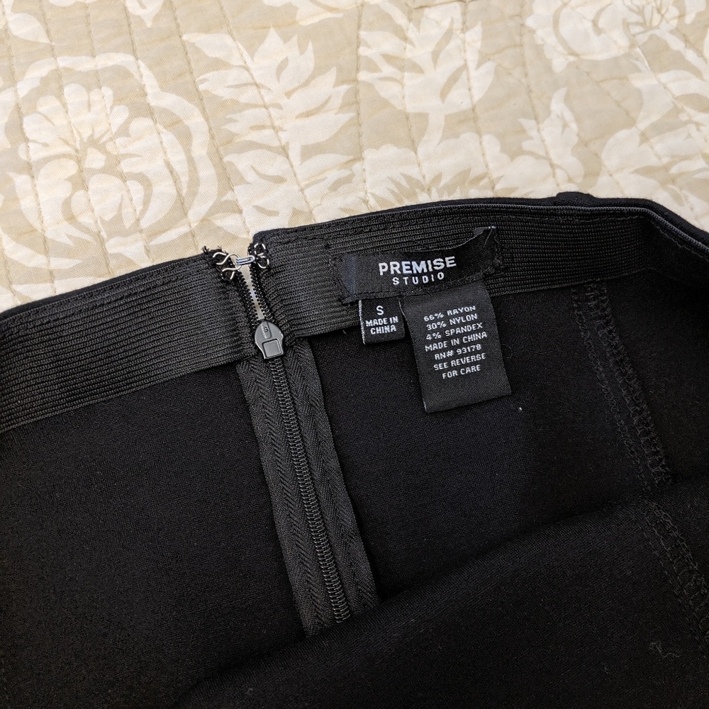 Black pencil skirt